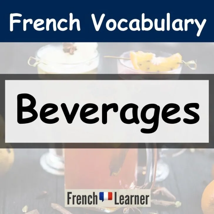Beverages vocabulary