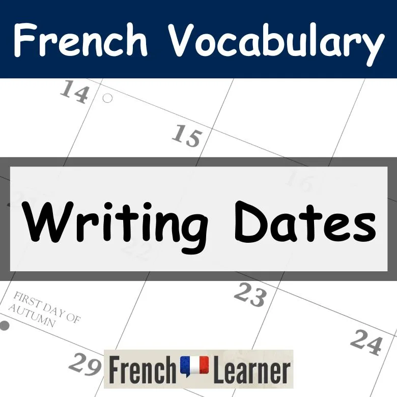 Dates in French