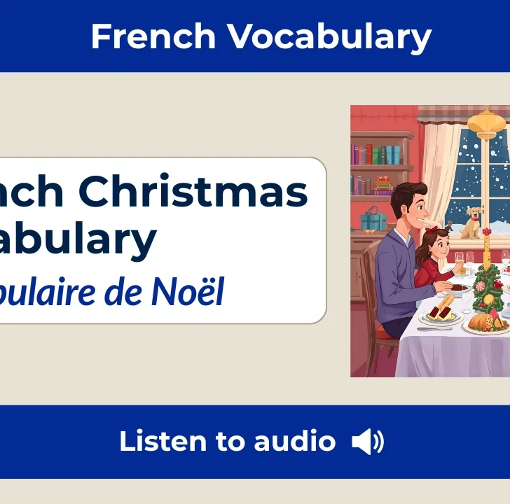🎄French Christmas Vocabulary &mdash; Vocabulaire de No&euml;l