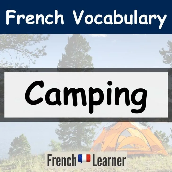Camping Vocabulary