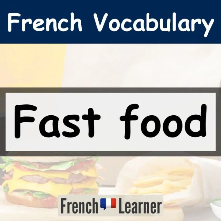 Fast Food Vocabulary