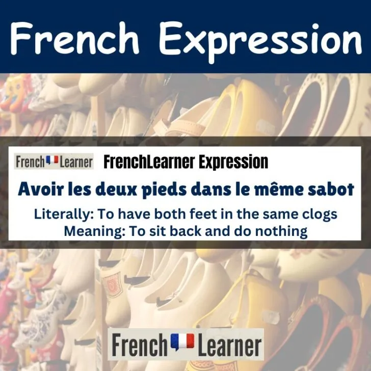 Avoir les deux pieds dans le m&ecirc;me sabot