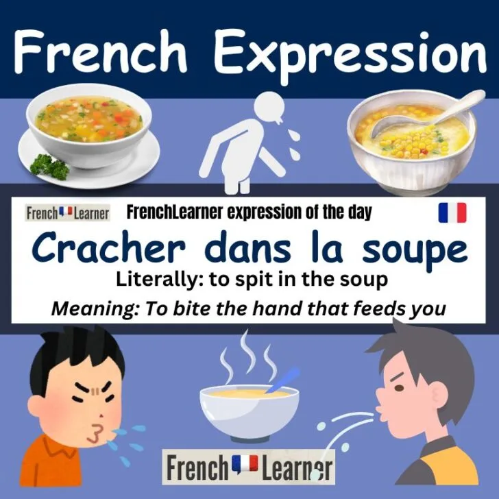 Cracher dans la soupe (To bite the hand that feeds you)