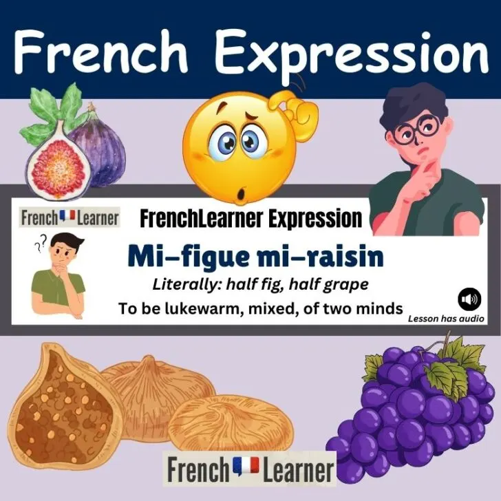 Mi-figue mi-raisin (To be of two minds, hesitant)