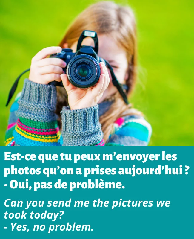 "Pas de probl&egrave;me" means "no problem"