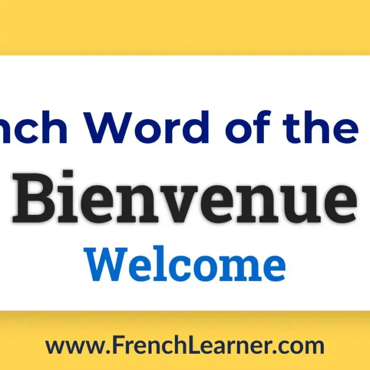 Bienvenue (Welcome)