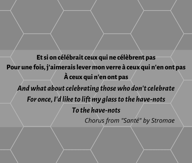 Chorus of Sant&eacute; by Stromae