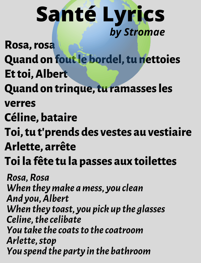 Stromae Sant&eacute; Lyrics