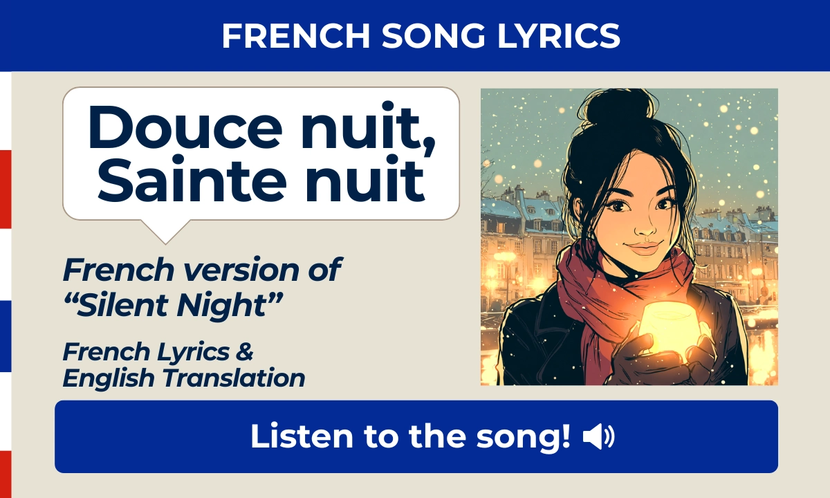 Douce nuit, sainte nuit &ndash; Silent Night &ndash; French song lyrics