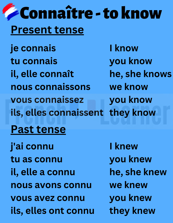 Conna&icirc;tre to know