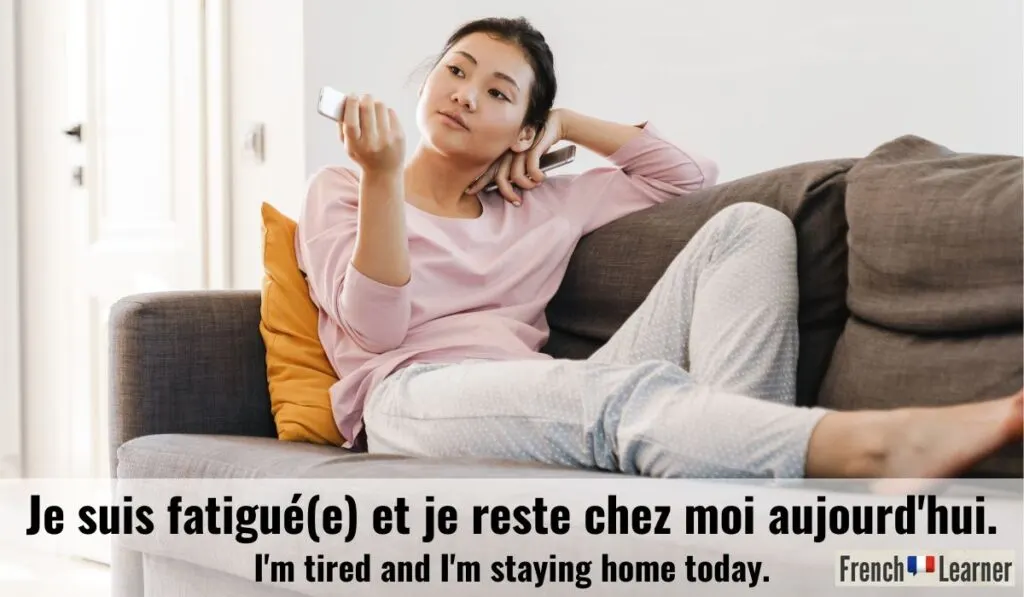 Example of rester (to stay)