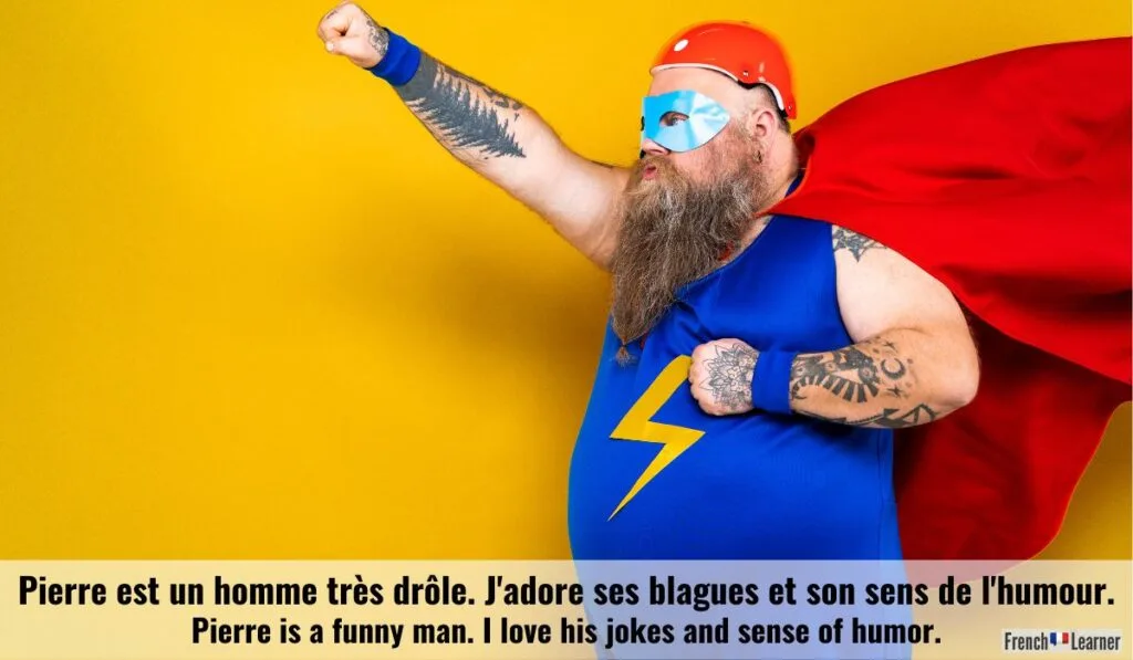 Example of how to use dr&ocirc;le in French.