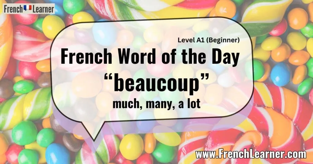 French Word of the Day &ldquo;beaucoup&rdquo; much, many, a lot