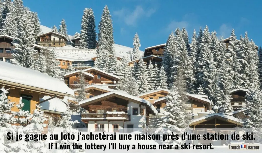 Example of "gagner" to win in French