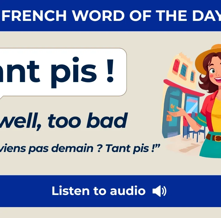 Tant Pis &mdash; Meaning, Pronunciation, and Examples in French
