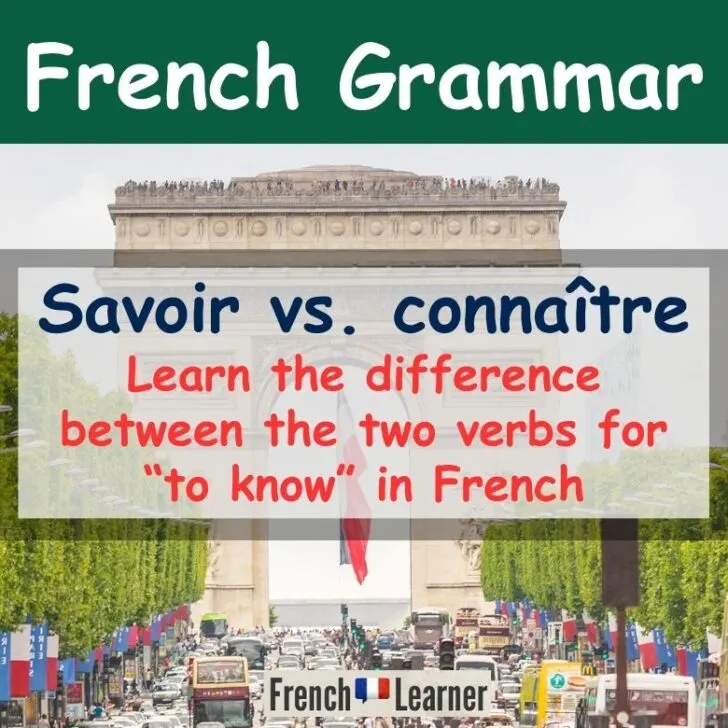 Savoir vs Conna&icirc;tre