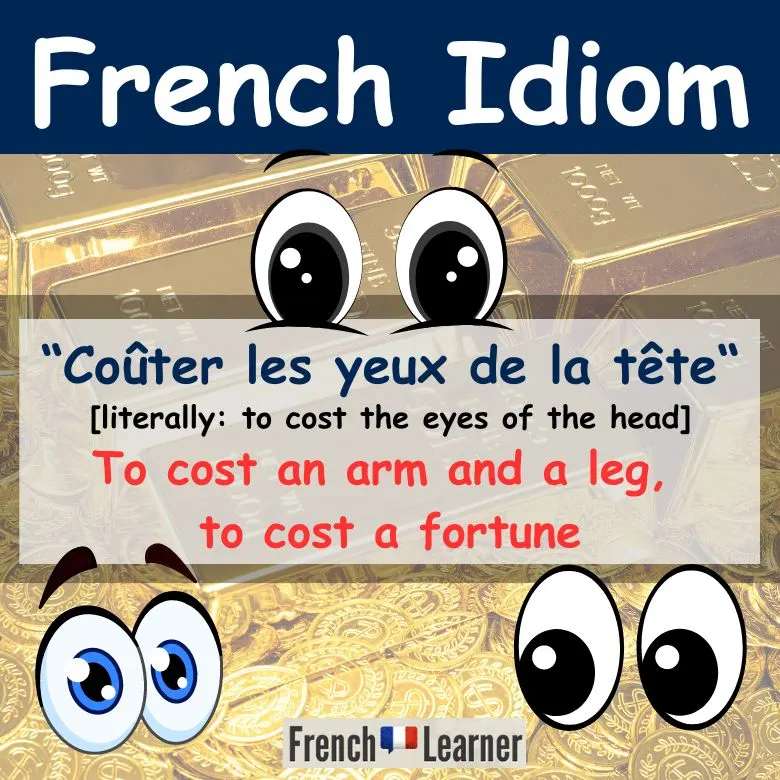 Co&ucirc;ter les yeux de la t&ecirc;te = to cost an arm and a leg, to cost a fortune