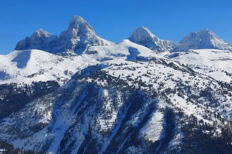 Famous view of the montagne (mountain) where I love - Grand Teton National Park.