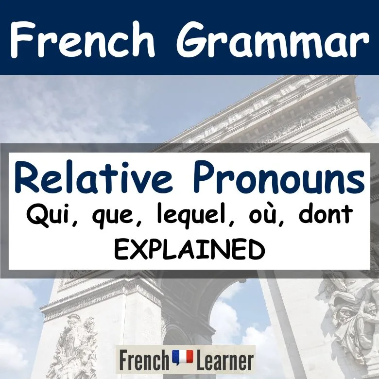 French Relative Pronouns
