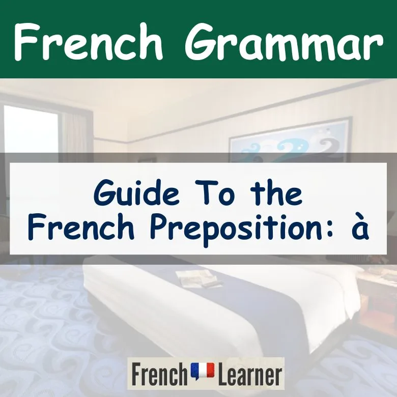 French preposition &agrave;