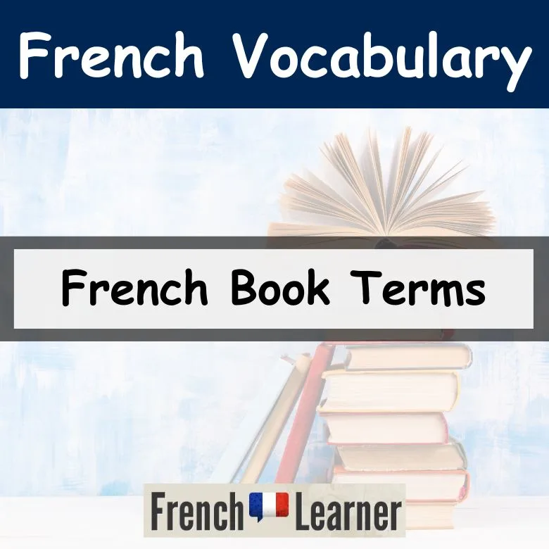 French Book Terms
