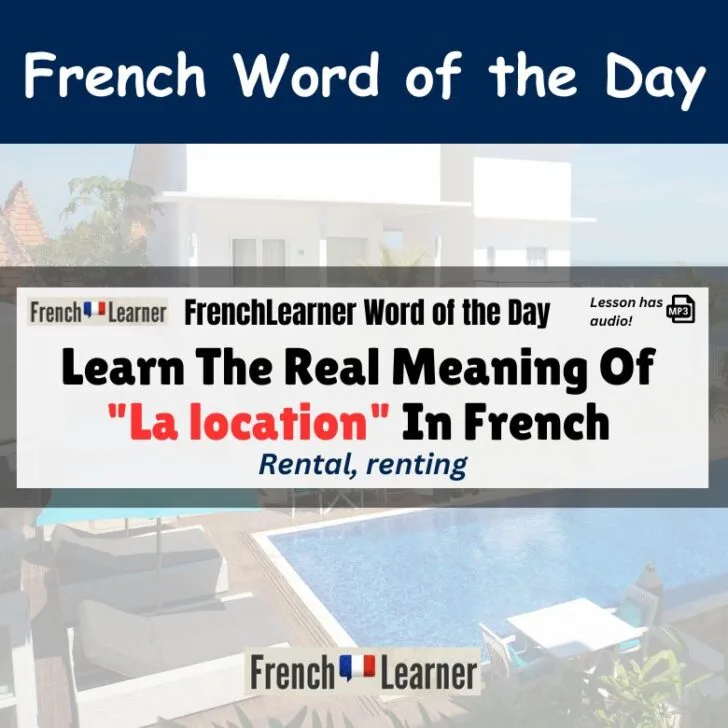 Learn The Real Meaning Of &ldquo;La location&rdquo; In French