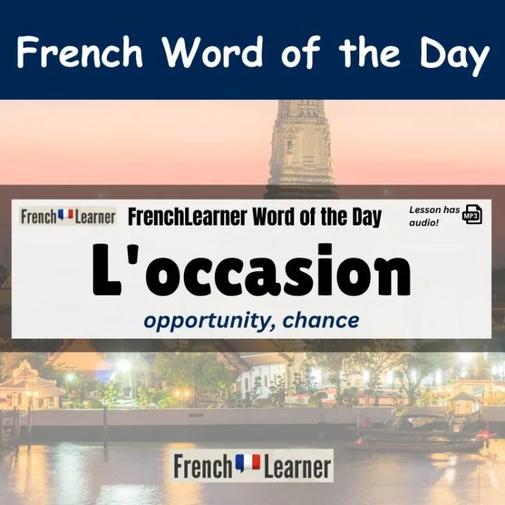 How To Use The Word &ldquo;L&rsquo;occasion&rdquo; In French