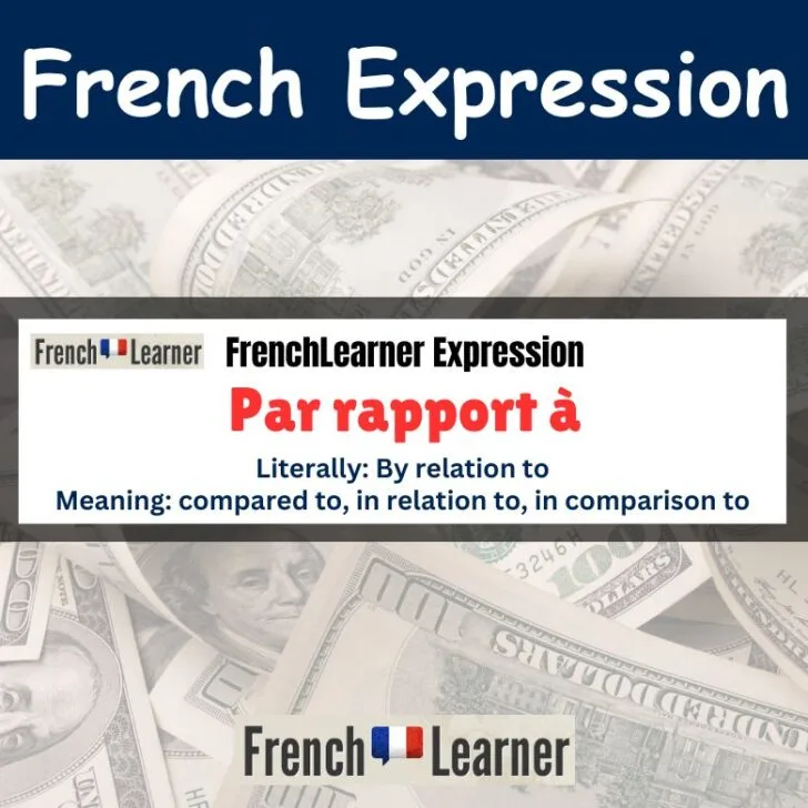 Par rapport &agrave; (Compared to)