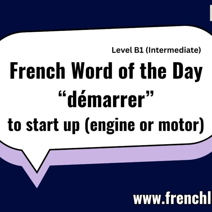 D&eacute;marrer (To start up)