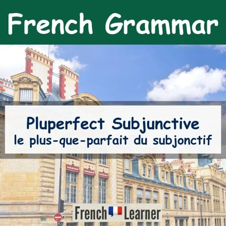 French Pluperfect Subjunctive