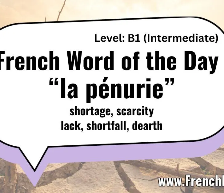 La P&eacute;nurie (Shortage, Scarcity)