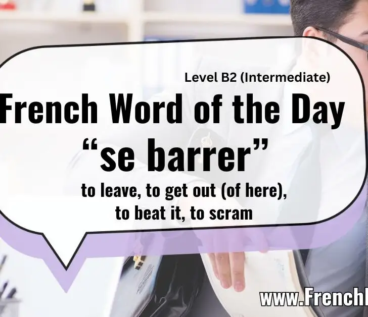 Se Barrer (To Leave)