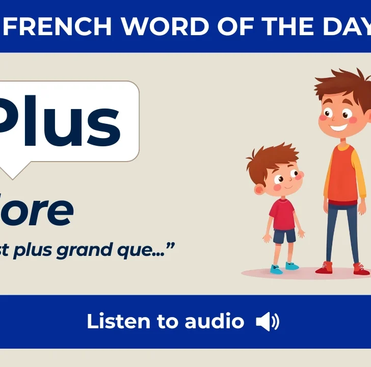 Plus &mdash; Meaning, Pronunciation, and Examples in French