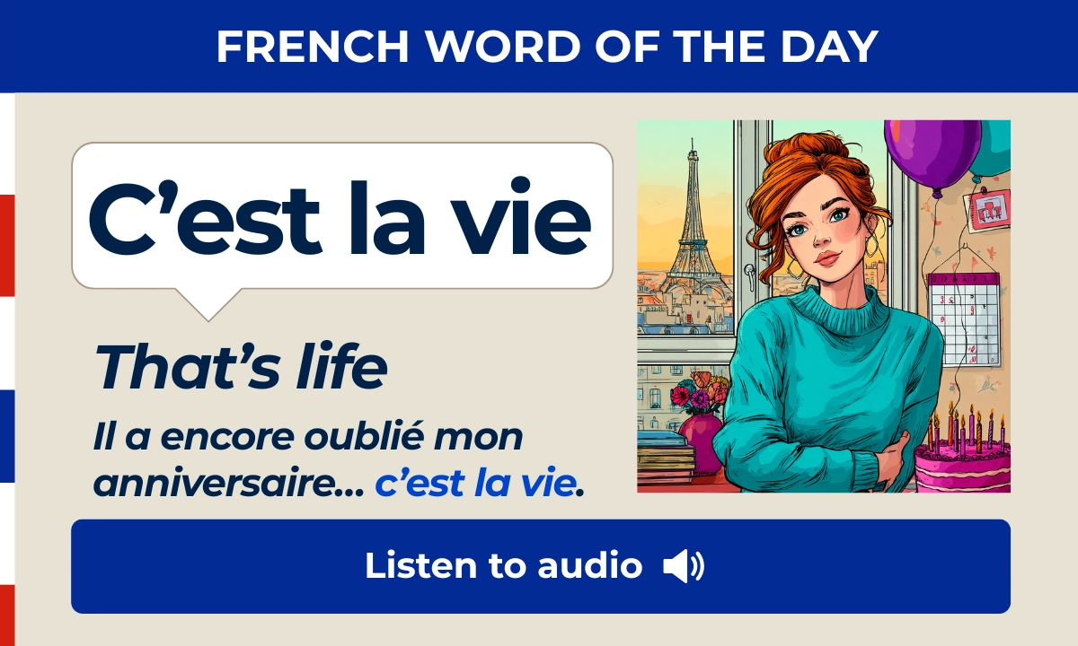 French Word of the Day &ndash; C'est la vie &ndash; That's life