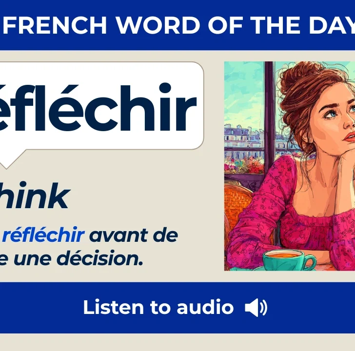 R&eacute;fl&eacute;chir &mdash; Meaning, Pronunciation, and Examples in French