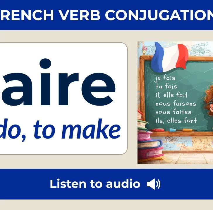 Faire Conjugation in French &mdash; Charts, Tables & Audio